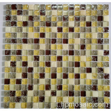 15x15 mm Crystal Mix Stone per decorazioni a parete